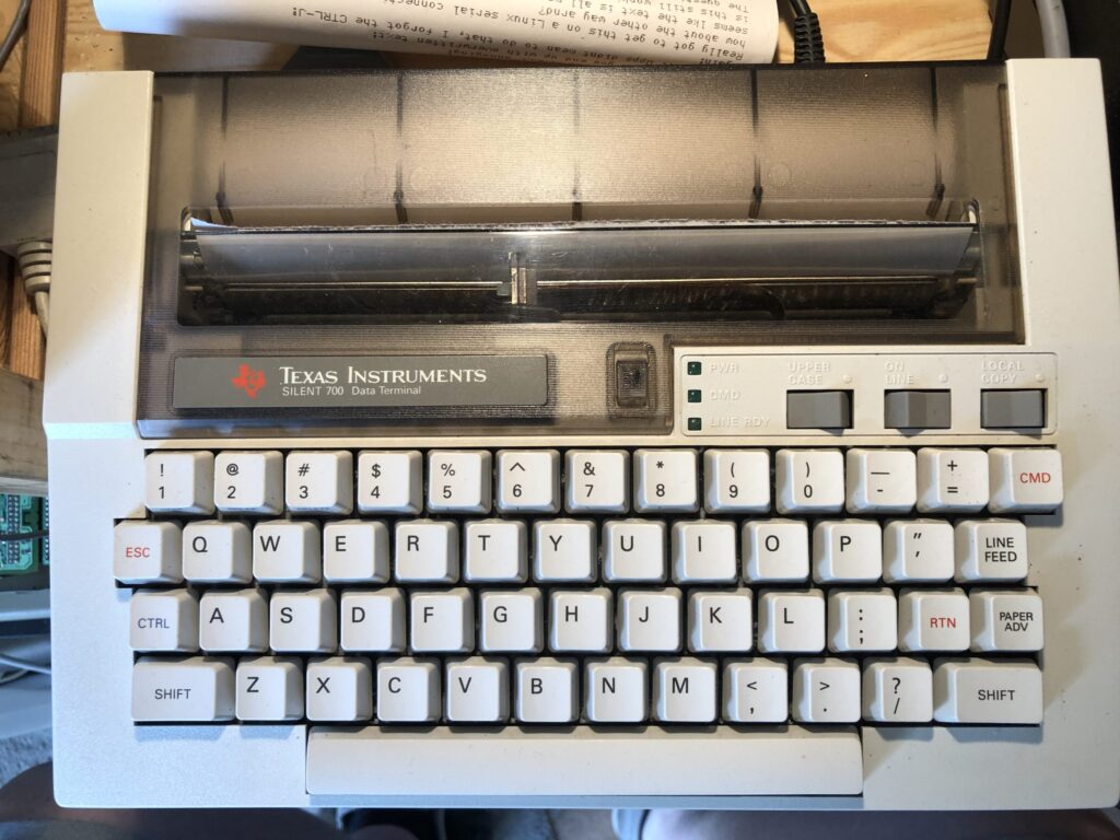 Texas Instruments Silent 700 Serial Terminal RetroGinger